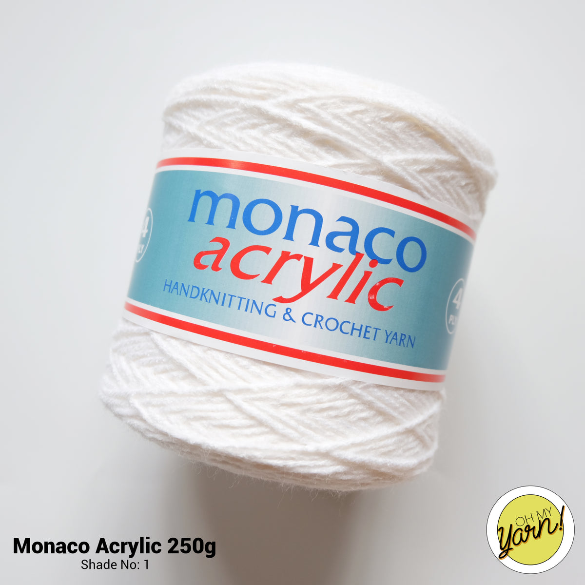 Monacco Acrylic Yarn - White - Supplies 24/7 Delivery