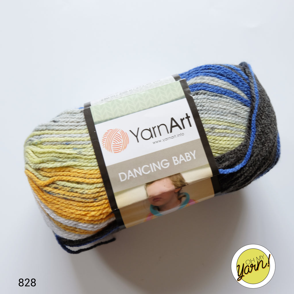 Multicolored Yarn Dancing Baby / 100 Percent Acrylic / 100 grams