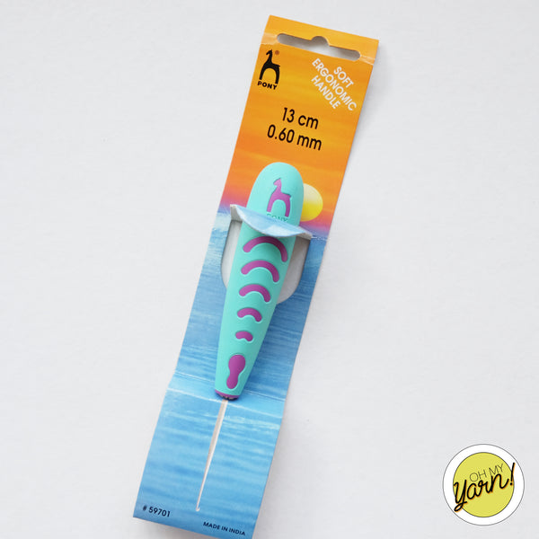 Pony Ergonomic Soft Crochet Hook 0.60mm